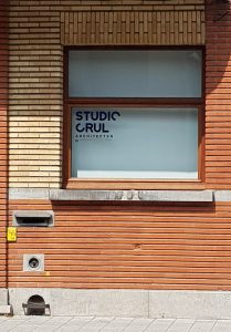 studio crul Architect raamreclame